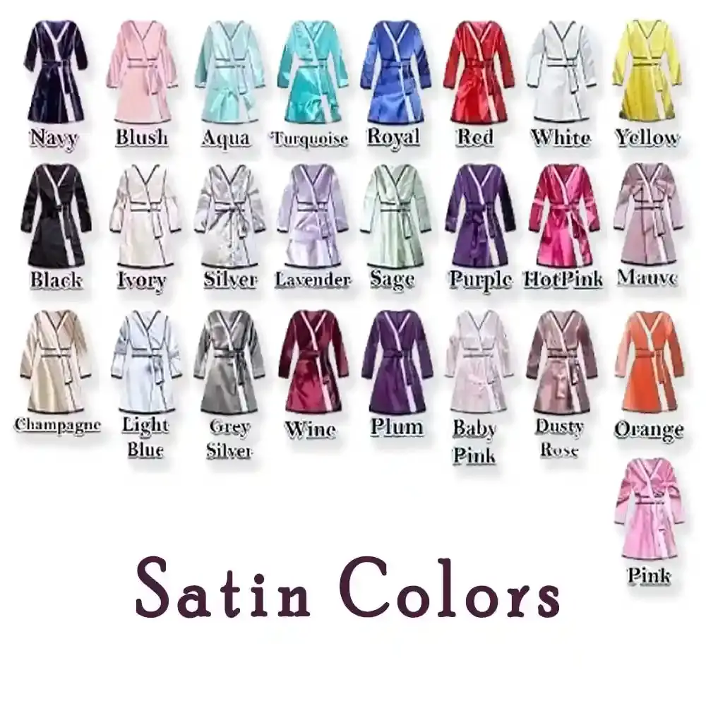 Personalized Satin Bathrobe